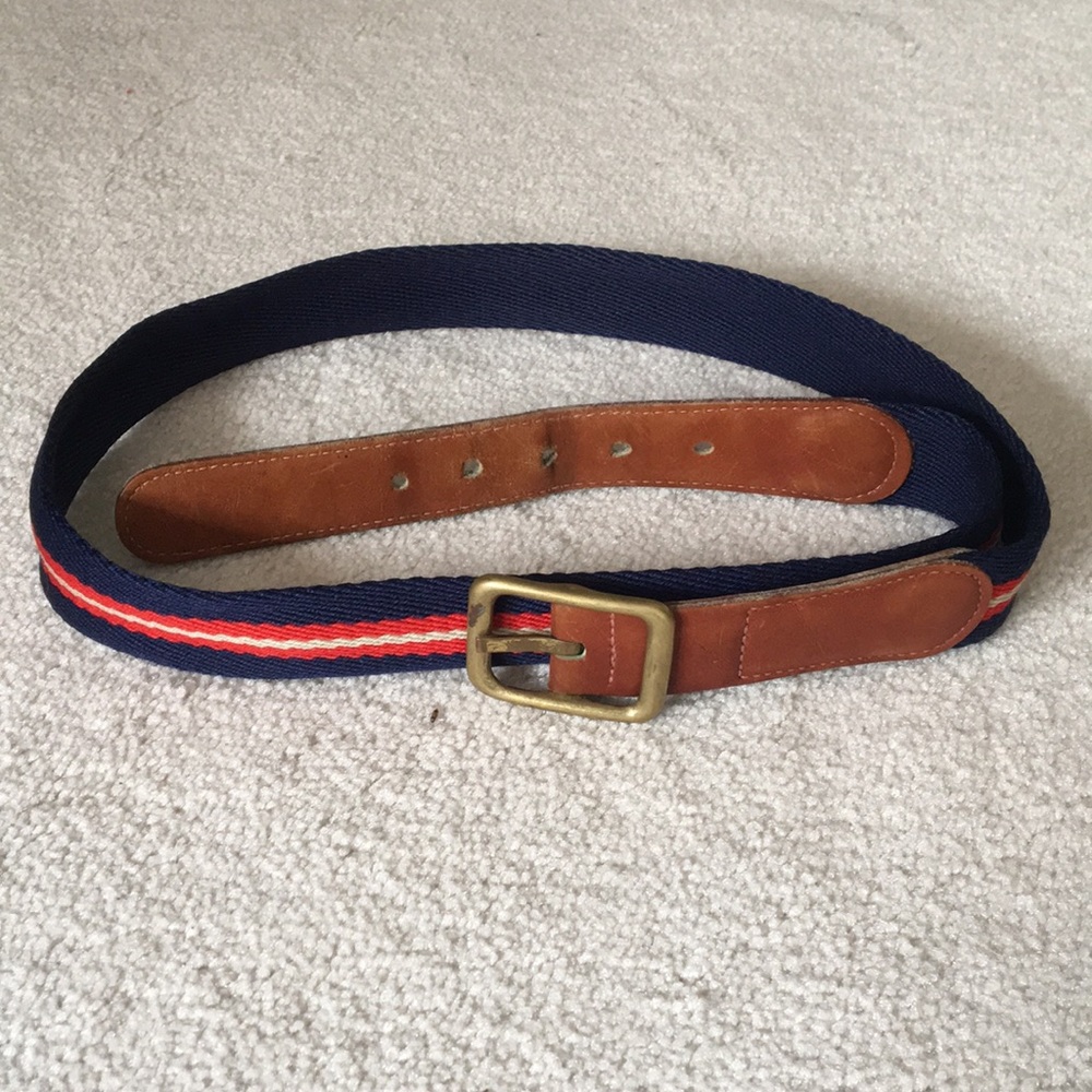 Navy and Red Belt